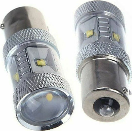 Lamps Car BA15S LED Yellow 5W 1pcs