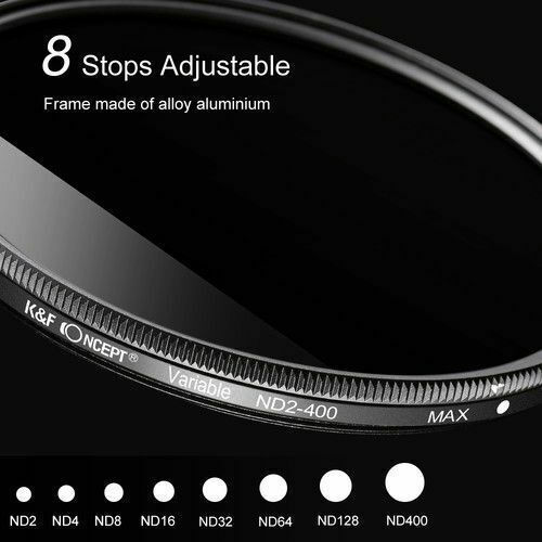 K&F Concept Variable Filter Variable ND 58mm for Camera Lenses