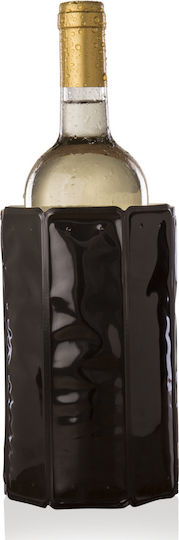 Vacu Vin Black Wine Accessories Set with Waiter's Corkscrew Ice Cube Tray Pump Stopper and Wine Pourer 5 Pieces