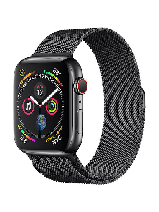 Tech-Protect Milanese Armband Rostfreier Stahl Schwarz (Apple Watch 44/45/46mm/Ultra 49mm)