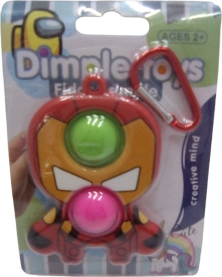 Pop it Fidget Iron Man Σιλικόνης Πολύχρωμο