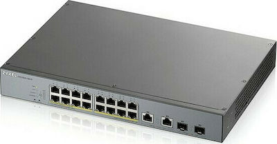 Zyxel GS1350-18HP Managed L2 PoE+ Switch με 16 Θύρες Gigabit (1Gbps) Ethernet και 2 SFP Θύρες