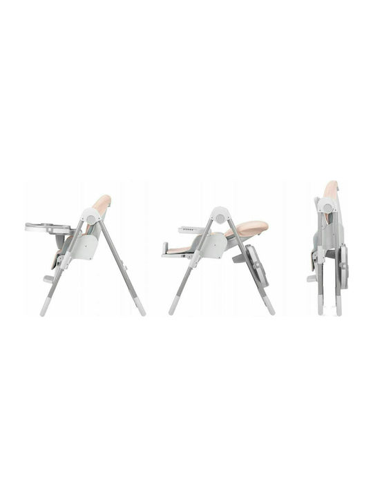 Momi Yumtis Klappbarer Baby Hochstuhl mit Höhenverstellbar Rosa