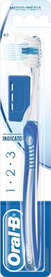 Oral-B 1-2-3 Indicator 40 Medium Μπλε