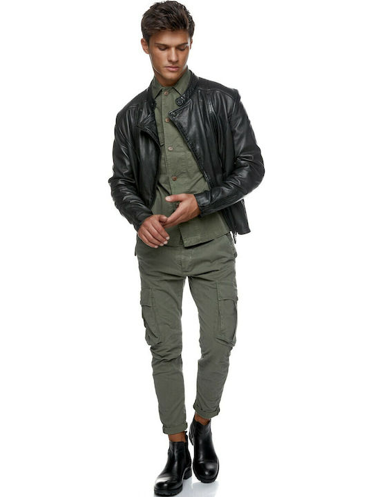 Conan Lederjacke Jacke Schwarz