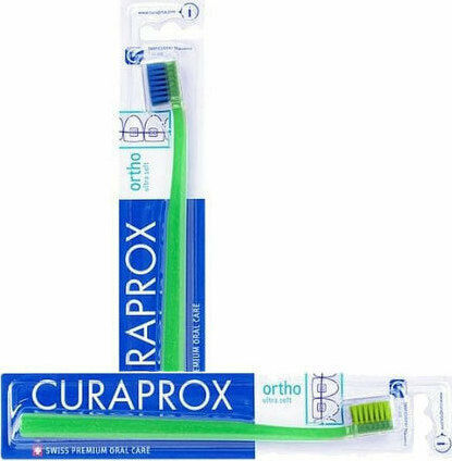 Curaprox CS 5460 Ortho Manual Toothbrush Ultra Soft Green-Blue 1pcs