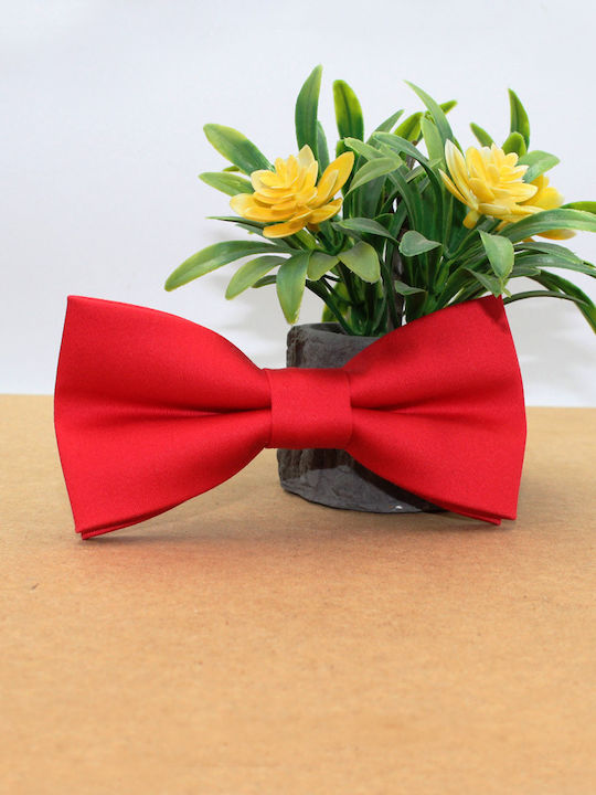 JFashion Handmade Cloth Bow Tie Red