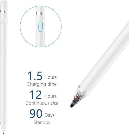 Tech-Protect Active Stylus Pen в Бял цвят 26998