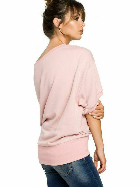 BeWear B048 Women's Long Sweatshirt Pink