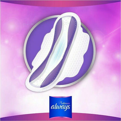 Always Platinum Secure Night Sanitary Pads with Wings for Heavy Flow 7 Drops Size 4 5pcs