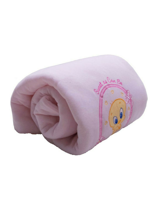 Baby Oliver Decke Kinderbett Baby Looney Tunes 28 Baumwolle Rosa 100x140cm