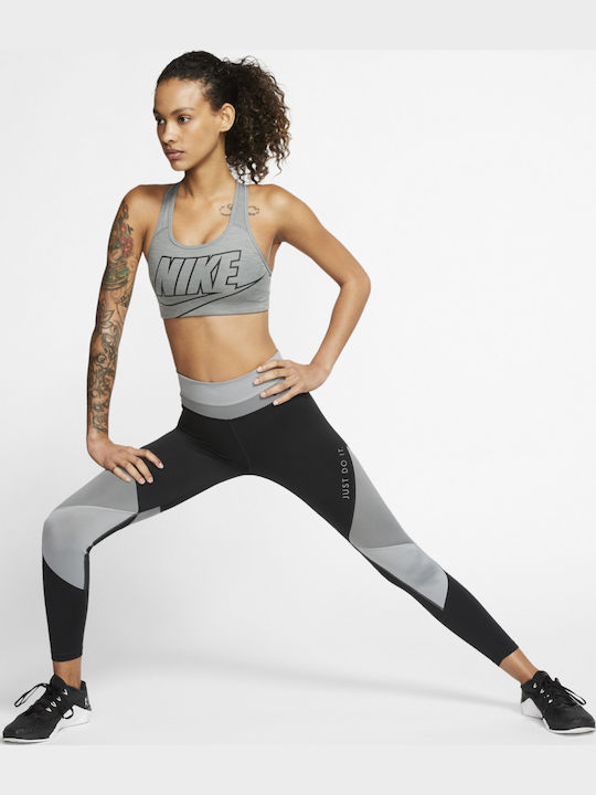 Swoosh Bra Women's Sports Bra without Padding Gray