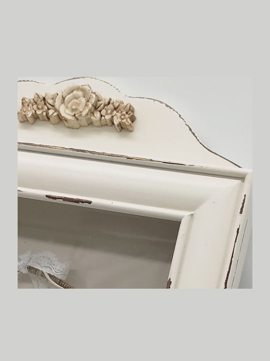 Korres Craft Antique Flowers Cottage Корона Кутия Правоъгълена Бяла 35x25εκ.