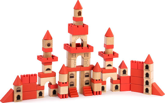 Miniland Τουβλάκια Stacking Castle Ξύλινα για 3-6 Ετών 100τμχ