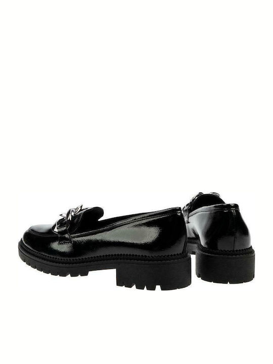 S Γυναικεία Loafers σε Μαύρο Χρώμα