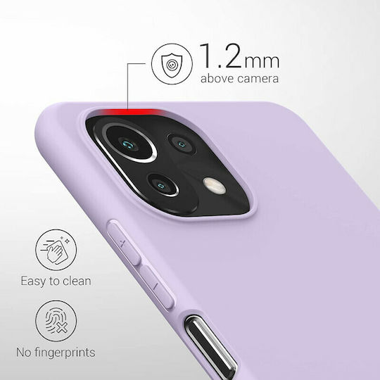 KWmobile Back Cover Σιλικόνης Lavender (Xiaomi Mi 11 Lite / 11 Lite 5G / 11 Lite 5G NE)