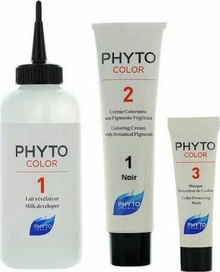 Phyto Phytocolor Βαφή Μαλλιών Χωρίς Αμμωνία 1.0 Μαύρο 50ml