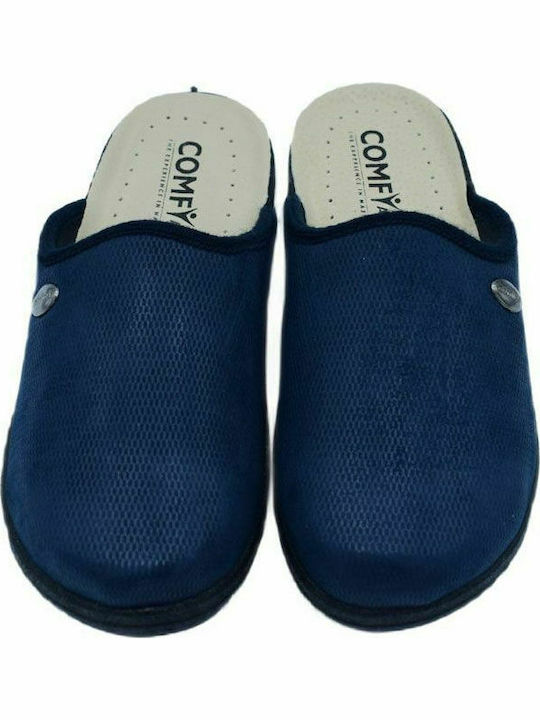 Comfy Anatomic Retina CO414 Ανατομικές Γυναικείες Παντόφλες σε Navy Μπλε Χρώμα