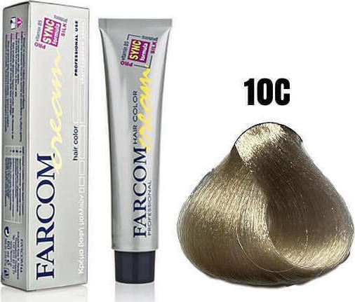 Farcom Hair Color Cream 10C Ξανθιστικό Σαντρέ 60ml