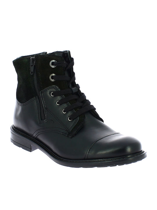 S&G WH-105H03 Leder Damen Knöchelstiefel Schwarz