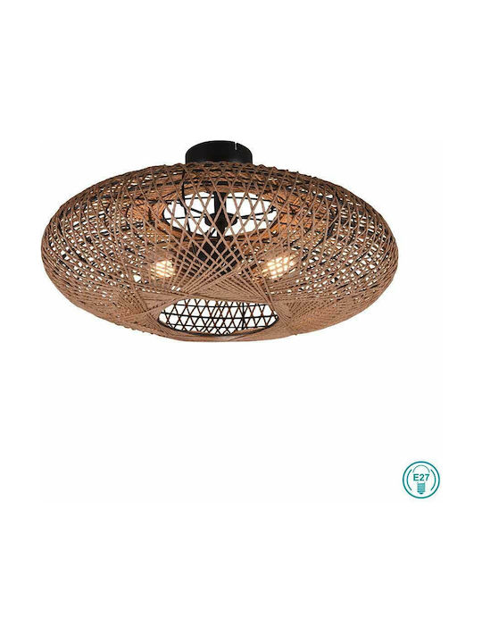 Trio Lighting Hedda Modernă Metalică Plafonieră de tavan cu Dulie E27 52buc Maro