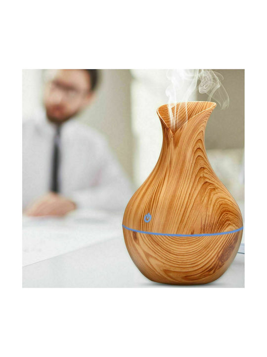 LED Aromatherapie-Diffusor Ultraschall Aroma KJR-036 Braun 130ml