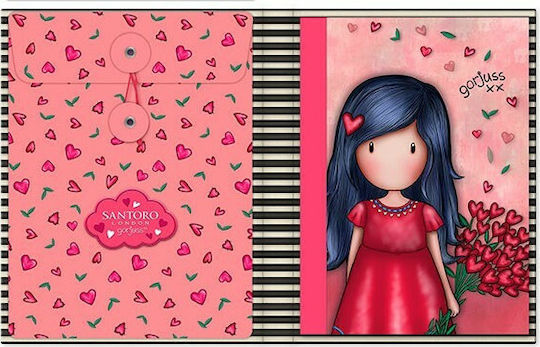 Santoro Sparkle & Bloom Kinder Schreibwarenset mit Radiergummi, Notizbuch, Kugelschreiber, Mechanischer Bleistift und Lineal 5Stück