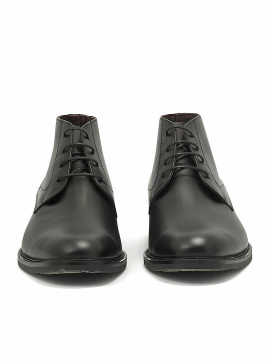 Leather Anatomical Men's Boots Black