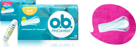 O.B. Ταμπόν ProComfort Curved Grooves για Αυξημένη Ροή 8τμχ