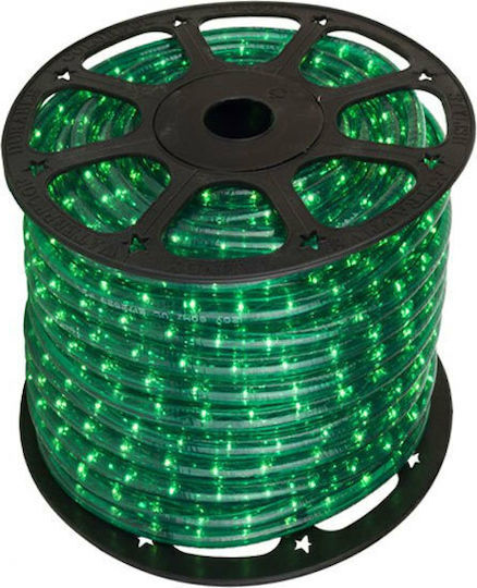 Φωτοσωλήνας 6000 Glühbirnen 220V Grün 50m IP20 Neon Einseitig