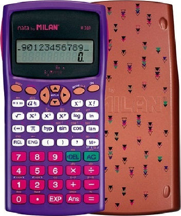 Milan 159110 Calculator Științifică 12 Cifre în Culoarea Roz 1buc