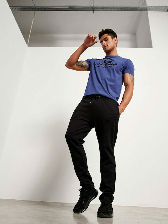 FBM004-02202 Men's Sweatpants with Rubber Black