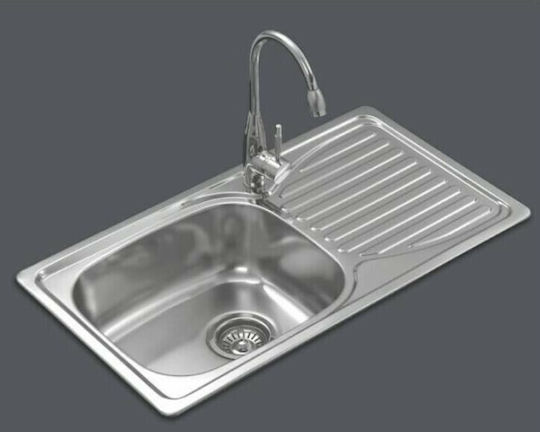 Karag BL 905 Ένθετος Inox Σατινέ Μ78xΠ43cm Ασημί