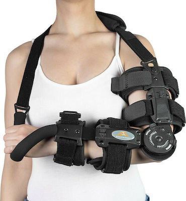 Medical Brace MB.2000 Comfort Plus Adjustable Elbow Splint Left Side Black