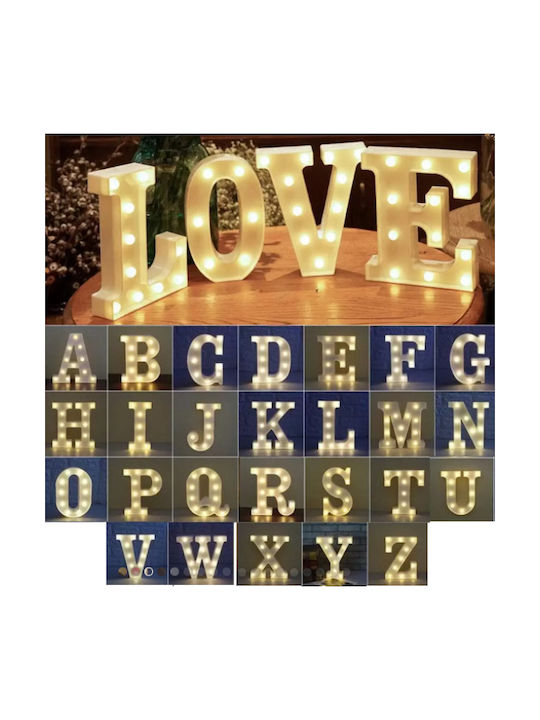 Motarro Decorative Lamp Letter G White