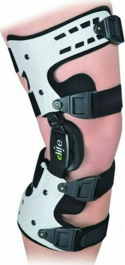 E-Life Bracing MKNOA01 Unlimit S1 OA Knee Brace 4-Point Patellofemoral Splint Left Side White