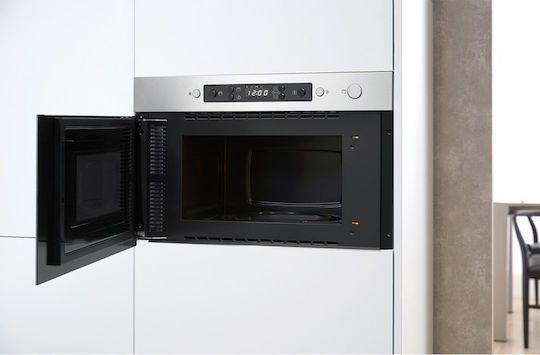 Whirlpool Εντοιχιζόμενος Φούρνος Μικροκυμάτων με Grill 22lt Inox