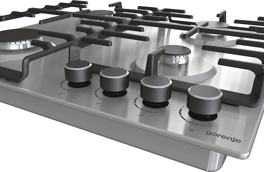 Gorenje Εστία Υγραερίου Αυτόνομη Inox 60x52εκ. Ασημί
