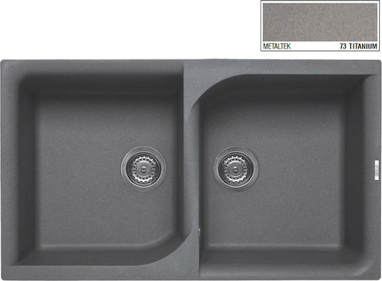 Elleci Ego 450 Metaltek Drop-In Μ86xΠ50см Титан Elleci Ego 450 Metaltek Drop-In Μ86xΠ50см Титан