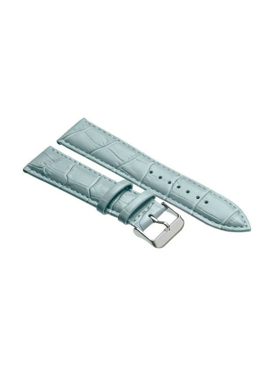 Tzevelion ART521 Leather Strap Light Blue 28mm