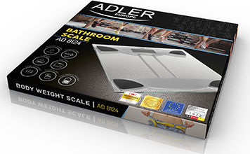 Adler AD 8124 Ψηφιακή Ζυγαριά 150kg Διάφανη