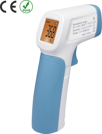 Uni-T Infrarot Stirn Thermometer Geeignet für Babys Hellblau UT30R