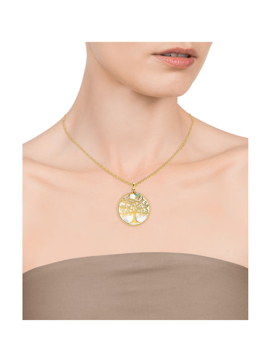 Viceroy Necklace Tree from Gold Plated Steel with Pearls Popular Collection