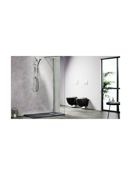 Tema Duschwand 70x195cm Klarglas Chrom