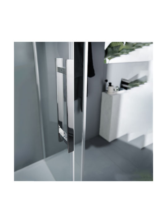 Devon Breeze Side Panel Σταθερό Πλαϊνό Ντουζιέρας 80x200cm Clean Glass Chrome