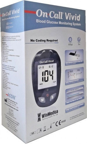 Winmedica On Call Vivid Glucose Meter 682607556120