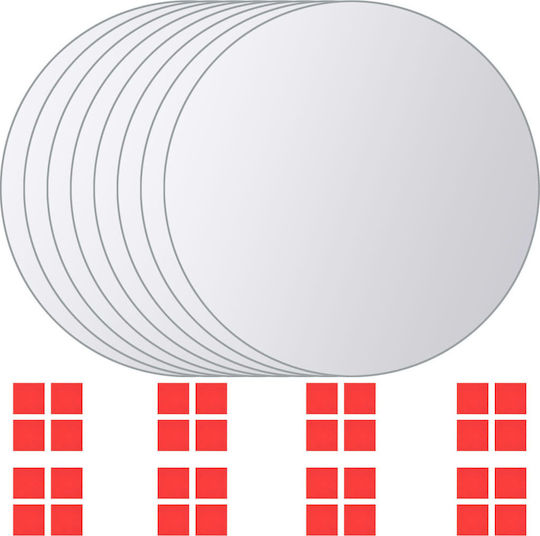 vidaXL Runder Badezimmerspiegel Set 15x15cm