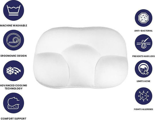 Neck Pillow 52x30x11cm in White Colour 03006EGG00WH