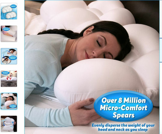 Neck Pillow 52x30x11cm in White Colour 03006EGG00WH