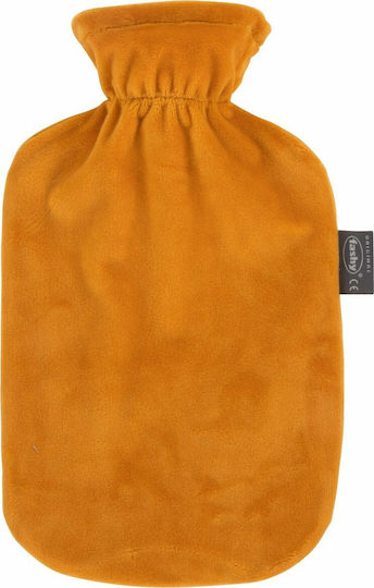 Fashy 6712 Hot Water Bottle with Cover Orange 2000ml